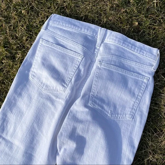 NWT J Crew White Slim Boyfriend Jean with raw hem - Picture 11 of 13